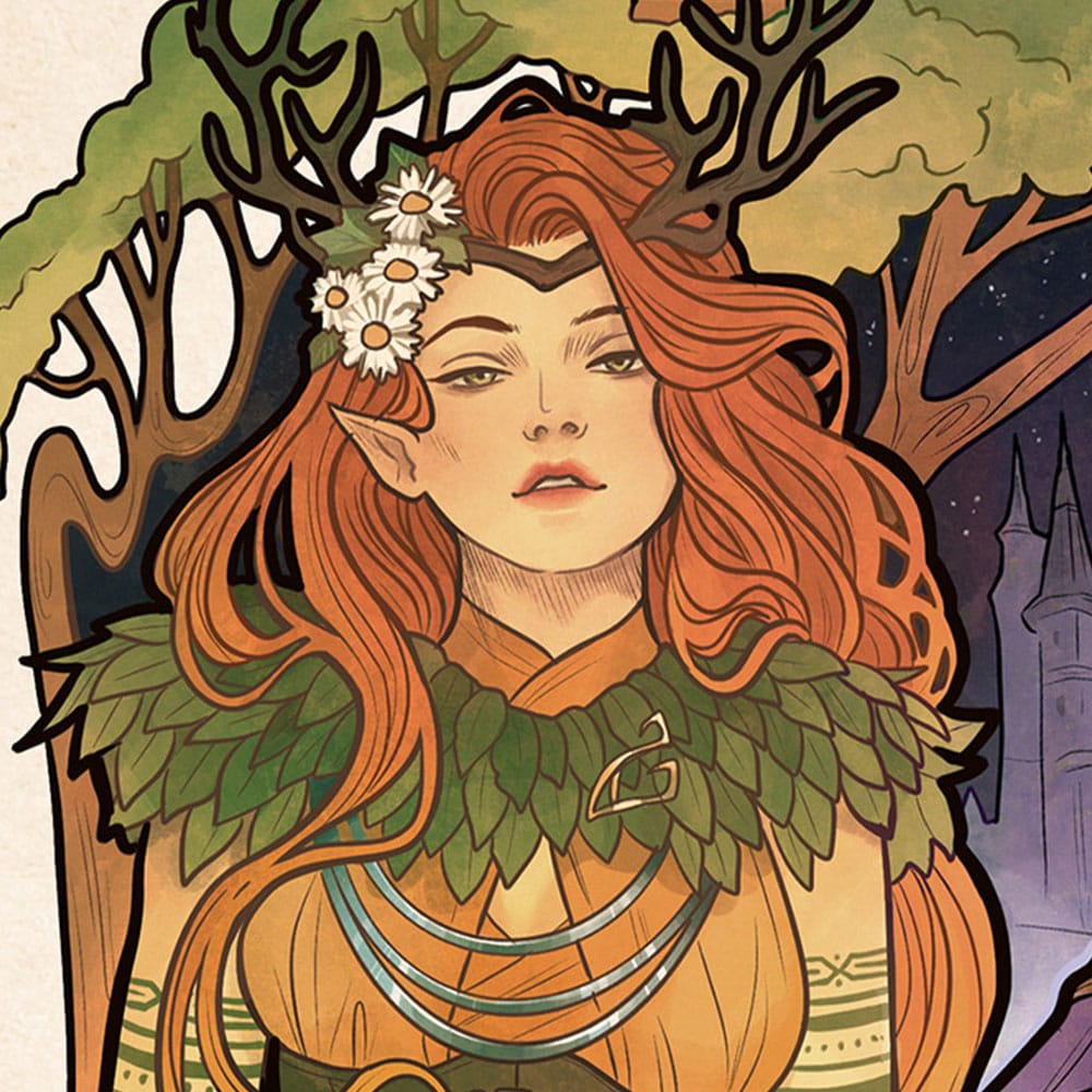 Critical Role Art Print Marisha Ray: 10th Anniversary Art Nouveau Illustrations 46 x 28 cm - unframed P065536