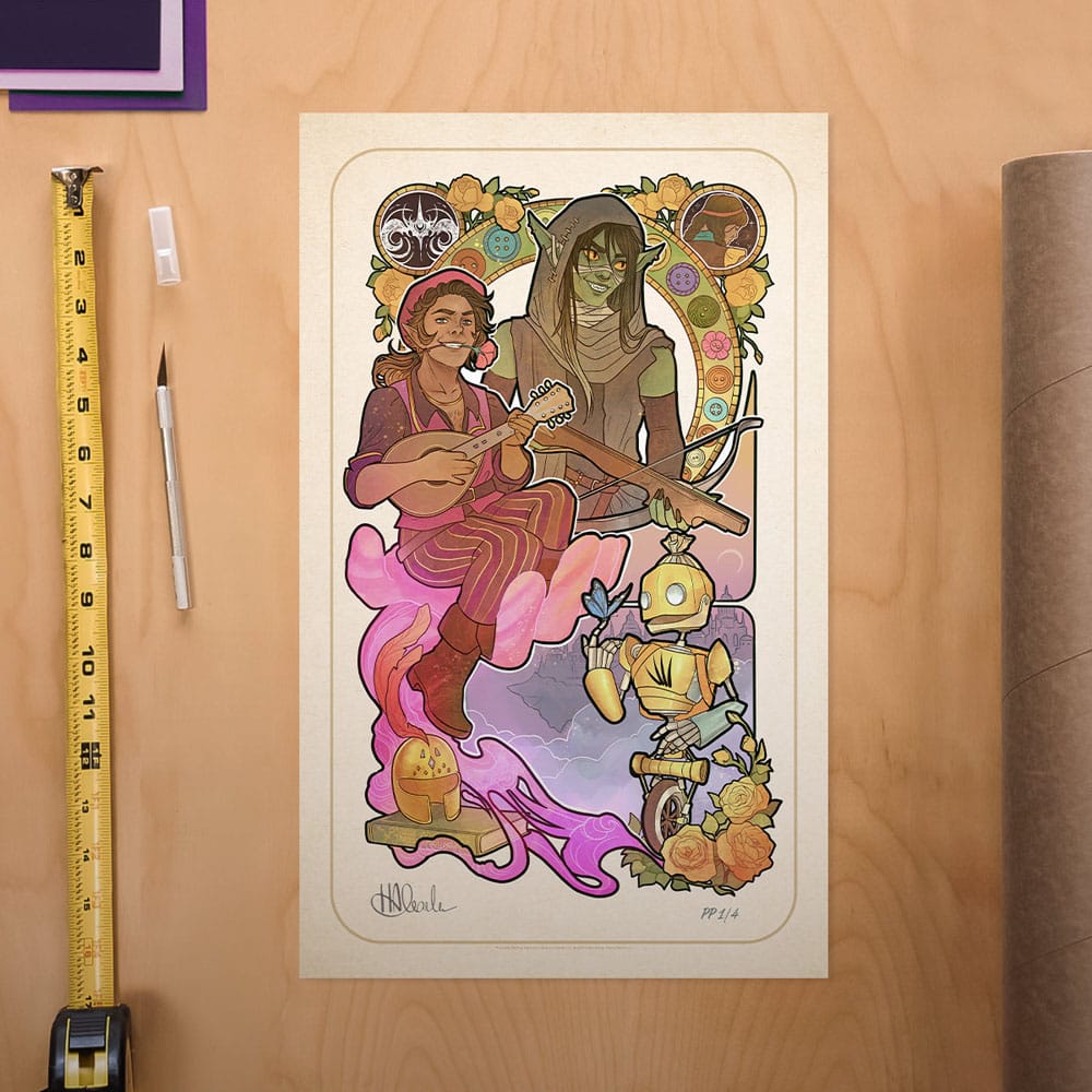 Critical Role Art Print Sam Riegel: 10th Anniversary Art Nouveau Illustrations 46 x 28 cm - unframed P065538