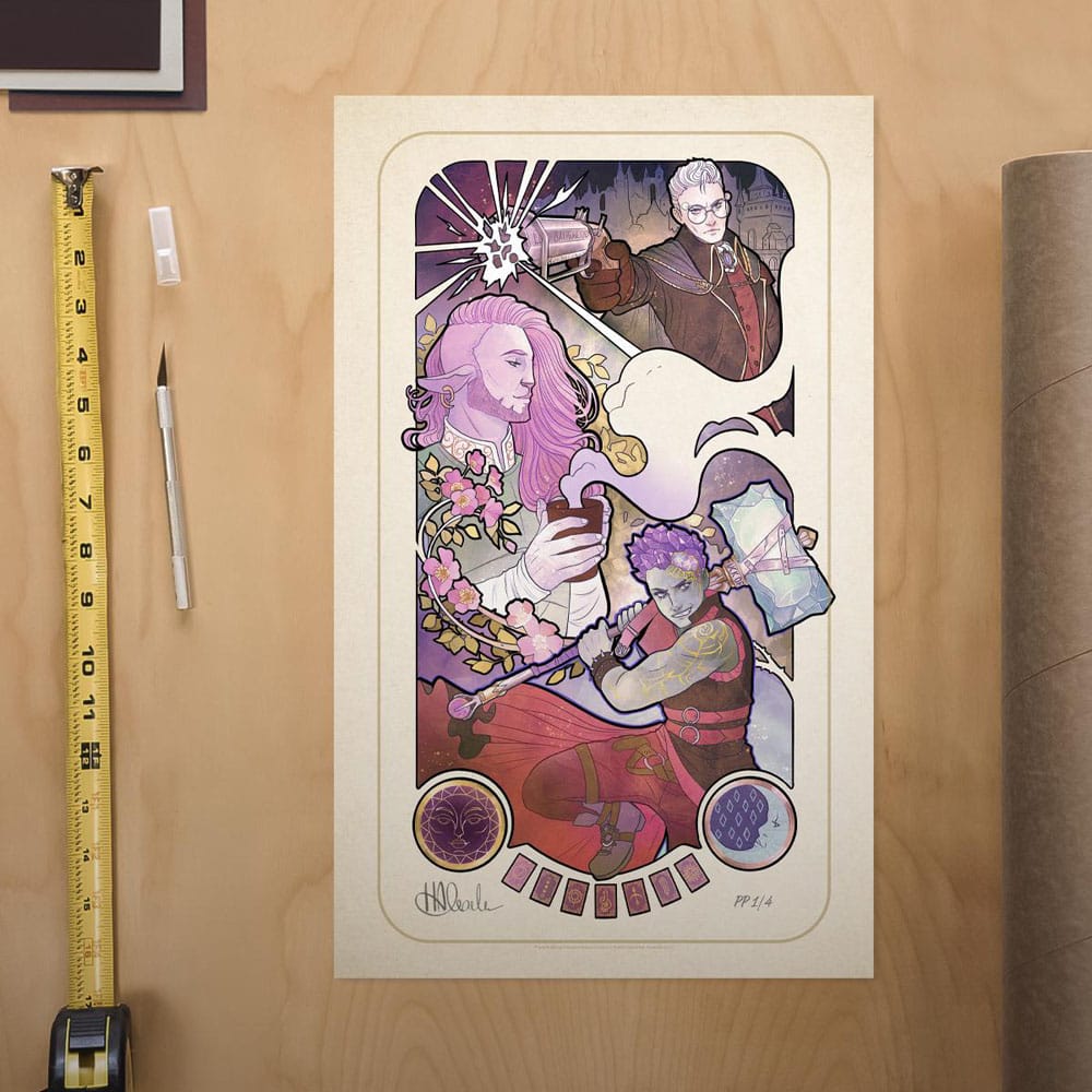Critical Role Art Print Taliesin Jaffe: 10th Anniversary Art Nouveau Illustrations 46 x 28 cm - unframed P065539