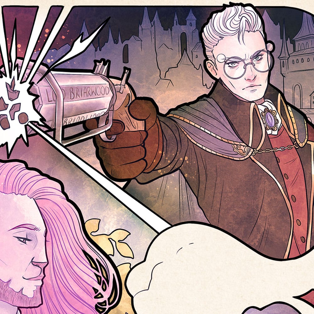 Critical Role Art Print Taliesin Jaffe: 10th Anniversary Art Nouveau Illustrations 46 x 28 cm - unframed P065539