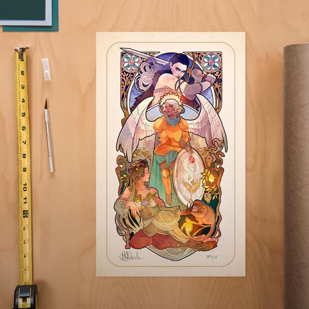 Critical Role Art Print Ashley Johnson: 10th Anniversary Art Nouveau Illustrations 46 x 28 cm - unframed P065540