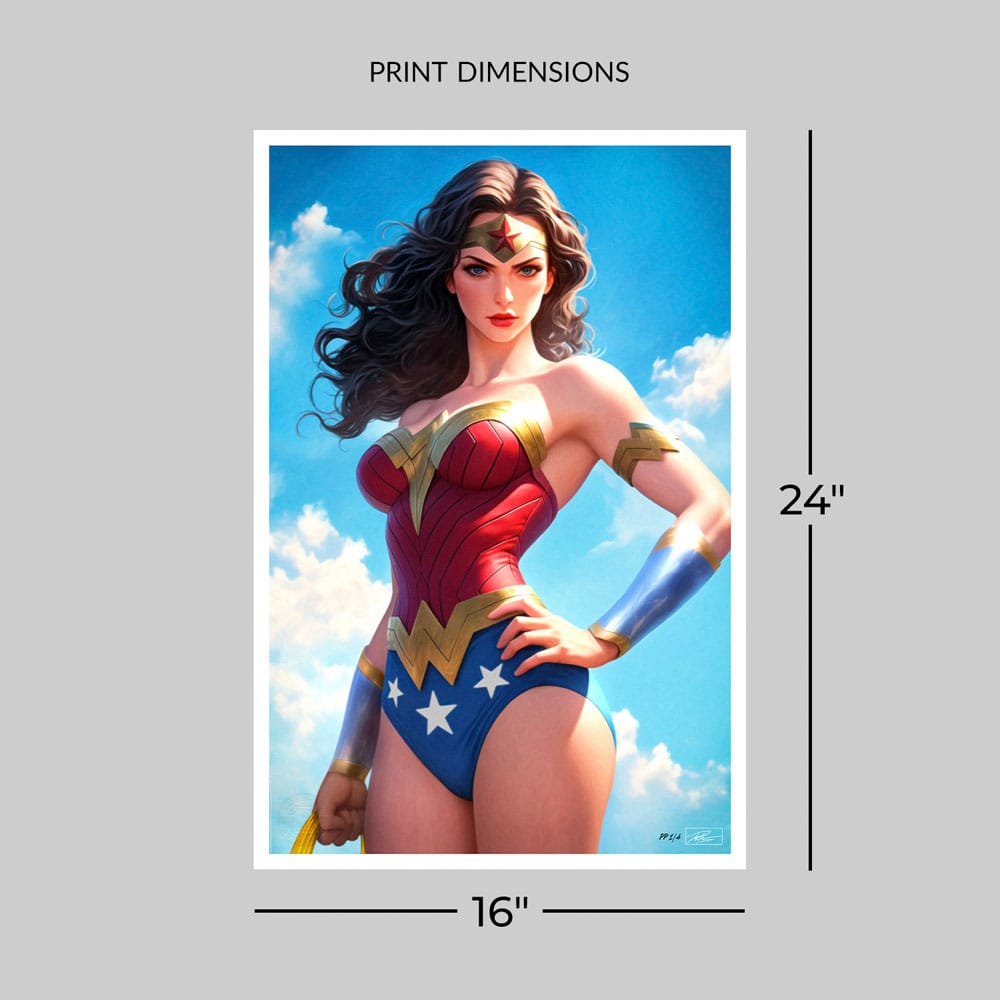DC Comics Art Print Justice League Trinity: Wonder Woman 61 x 41 cm - unframed P066930