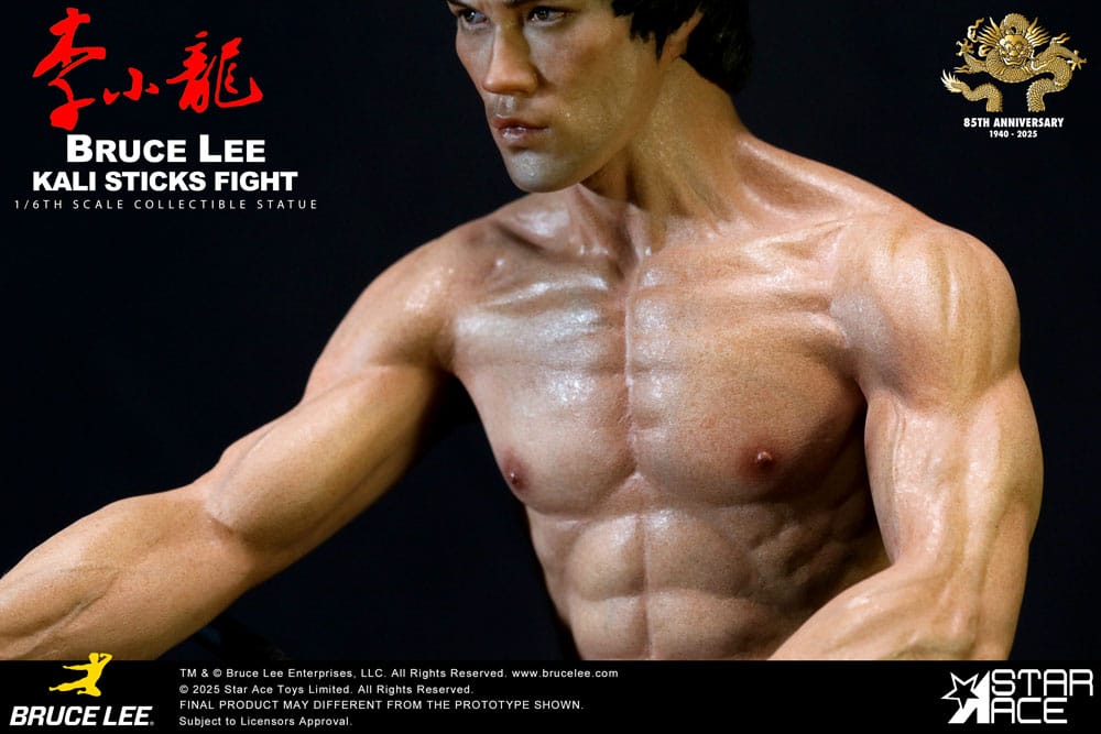 Enter the Dragon Movie Statue 1/6 Bruce Lee Kali Sticks Fight Normal Basement Version 30 cm P068790