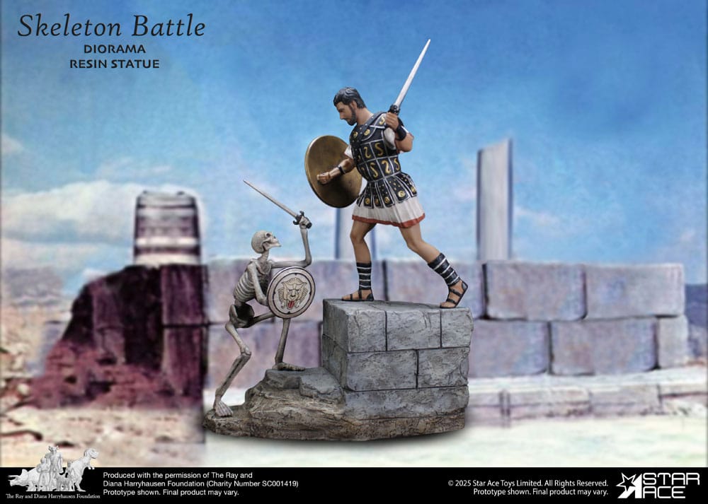 Ray Harryhausen Diorama 1/8 Skeleton Battle Scene 30 cm P059776