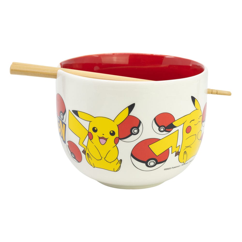 Pokémon Ramen Bowl with Chopsticks Face P059823