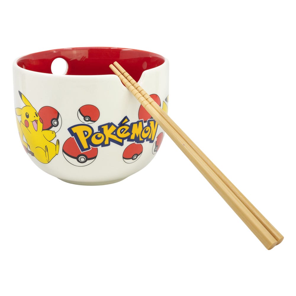 Pokémon Ramen Bowl with Chopsticks Face P059823