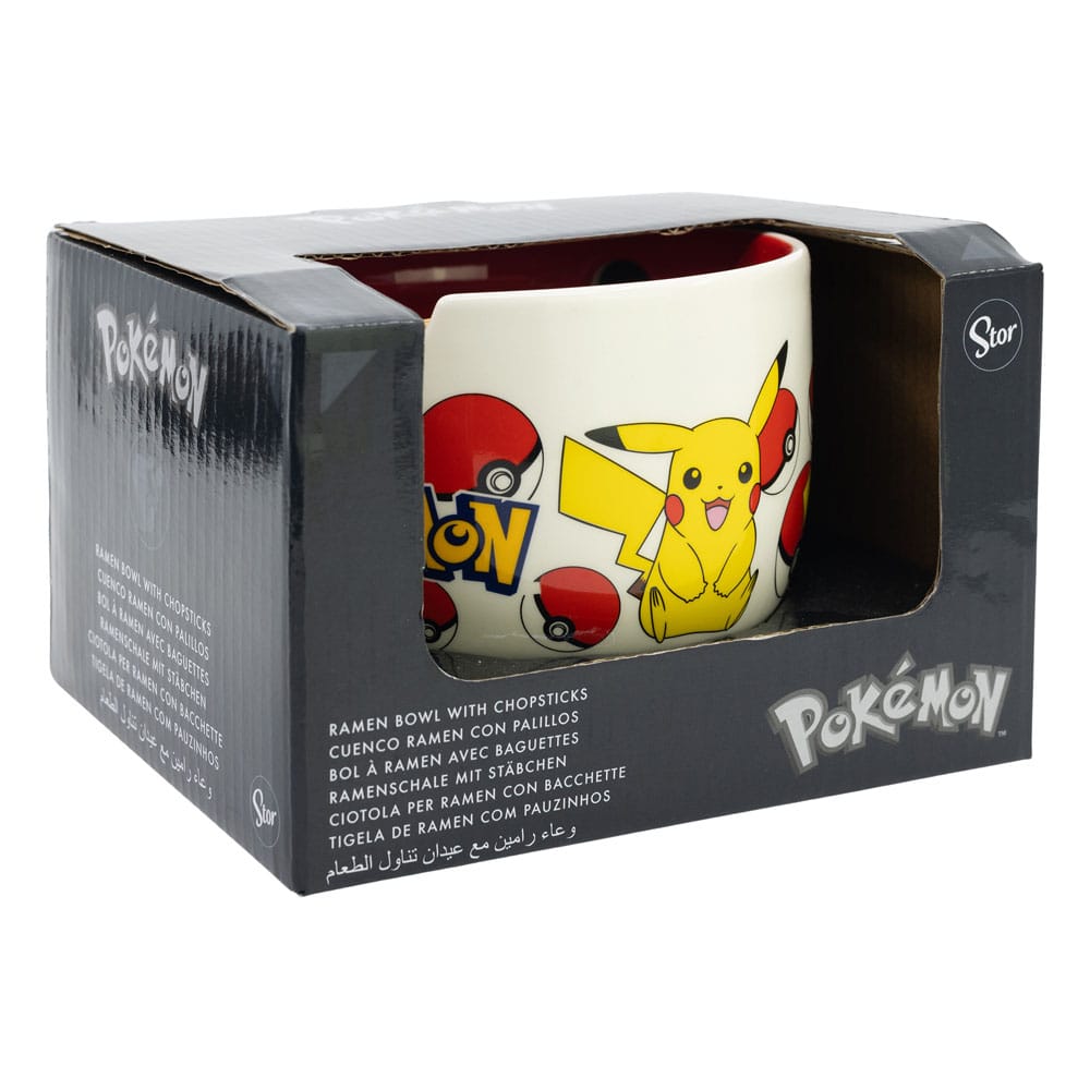 Pokémon Ramen Bowl with Chopsticks Face P059823