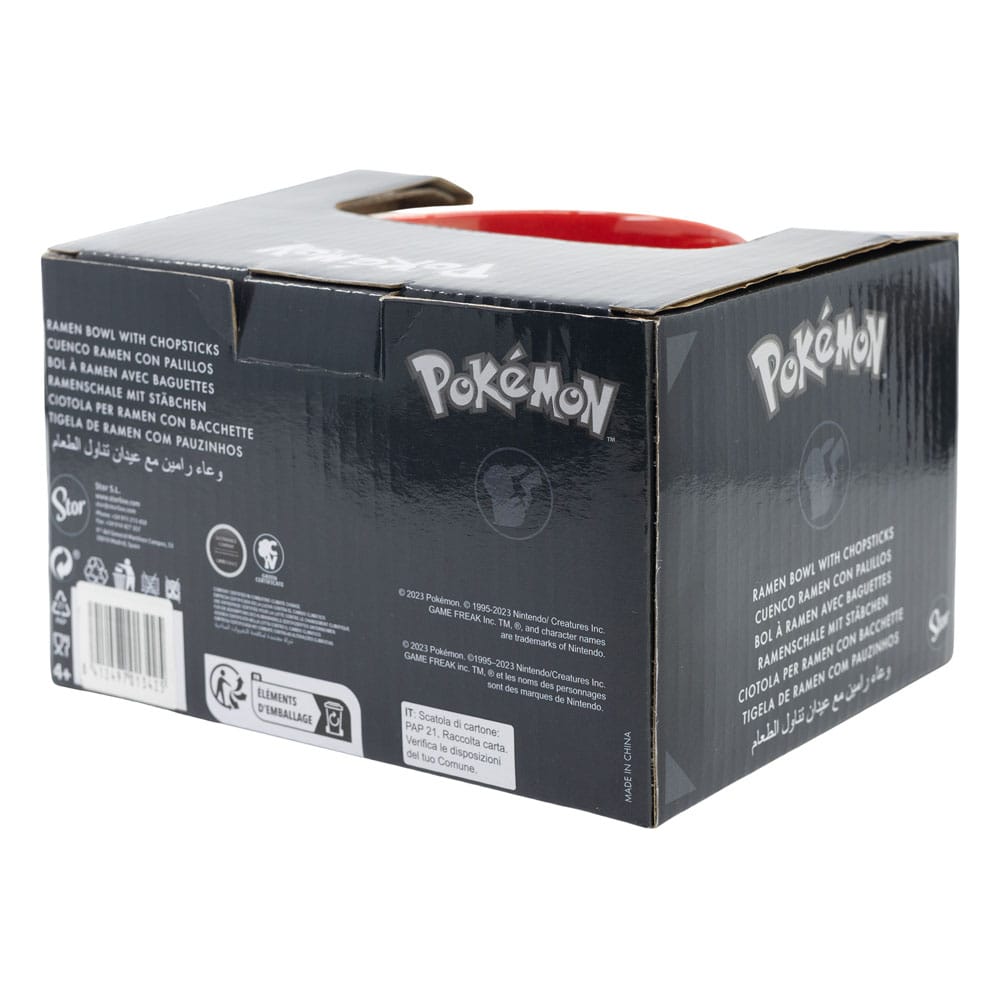 Pokémon Ramen Bowl with Chopsticks Face P059823
