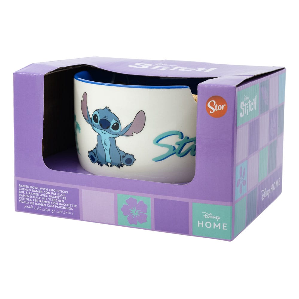 Lilo & Stitch Ramen Bowl with Chopsticks Stitch P059851