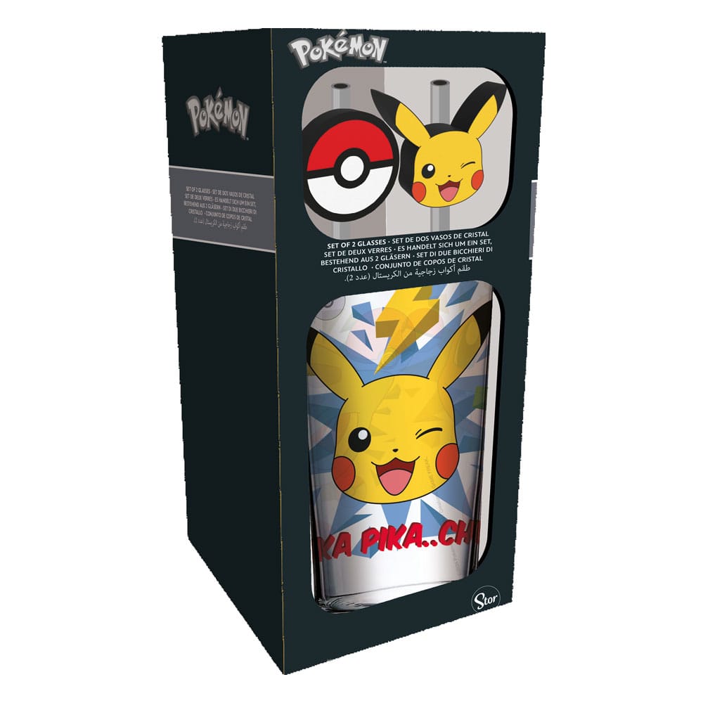Pokémon Glass Tumbler with Straws Pikachu 485 ml P059879