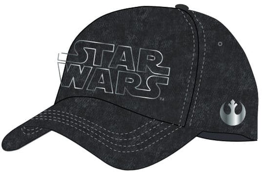 STAR WARS CURVED BILL CAP SILVER LOGO P060176