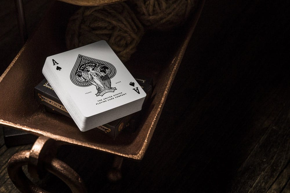 Tycoon Playing Cards Black P060309