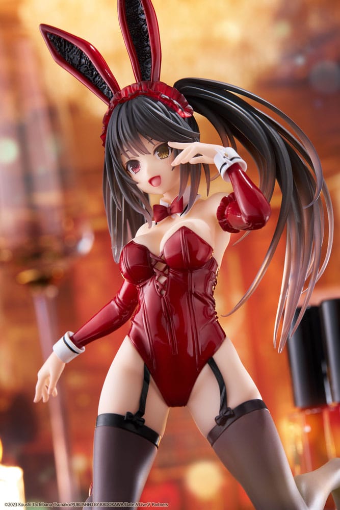 Date A Live V PVC Statue Desktop Cute Figure Kurumi Tokisaki Bunny Ver. 13 cm P060356