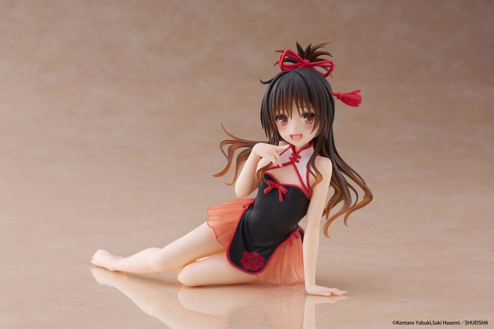 To Love-Ru Darkness PVC Statue Desktop Cute Figure Mikan Yuki Chinese Dress Ver. 13 cm P060431