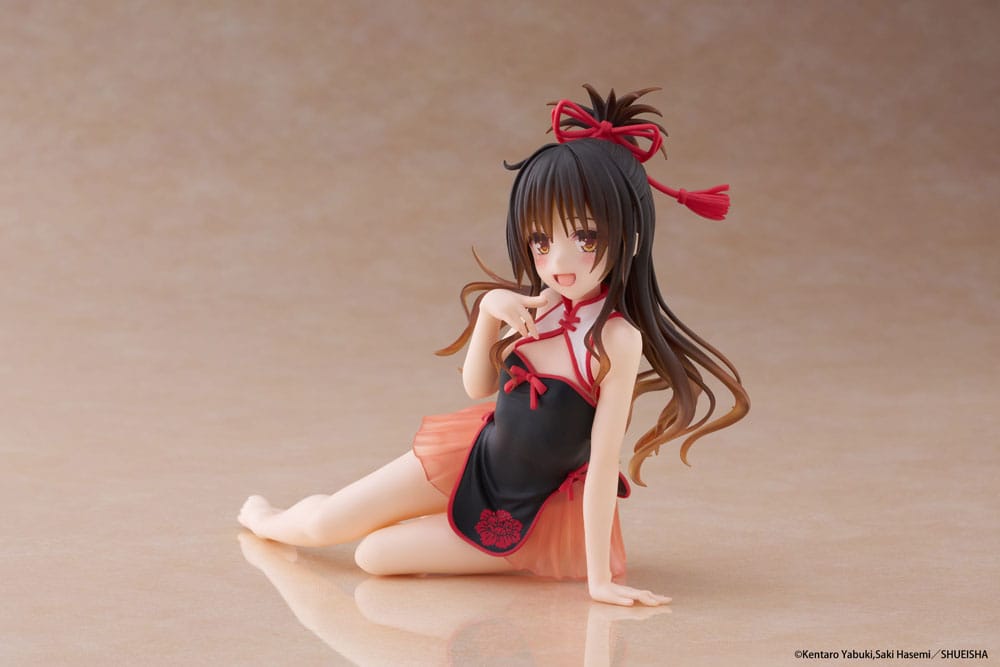 To Love-Ru Darkness PVC Statue Desktop Cute Figure Mikan Yuki Chinese Dress Ver. 13 cm P060431