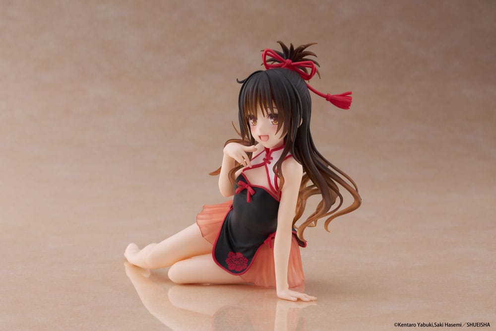 To Love-Ru Darkness PVC Statue Desktop Cute Figure Mikan Yuki Chinese Dress Ver. 13 cm P060431