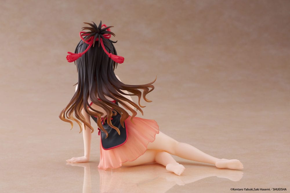 To Love-Ru Darkness PVC Statue Desktop Cute Figure Mikan Yuki Chinese Dress Ver. 13 cm P060431