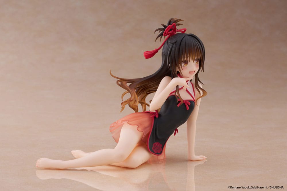 To Love-Ru Darkness PVC Statue Desktop Cute Figure Mikan Yuki Chinese Dress Ver. 13 cm P060431