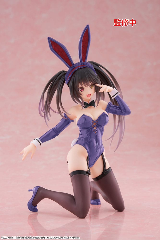Date A Live V PVC Statue Desktop Cute Figure Kurumi Tokisaki Bunny Ver. Renewal 13 cm P060455