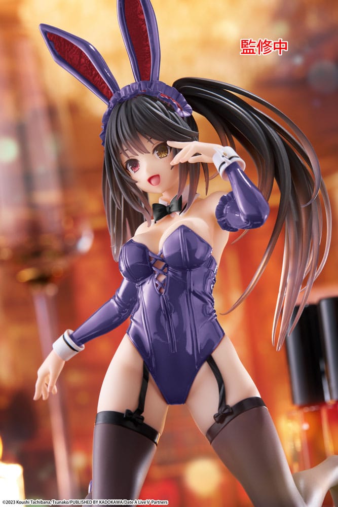 Date A Live V PVC Statue Desktop Cute Figure Kurumi Tokisaki Bunny Ver. Renewal 13 cm P060455