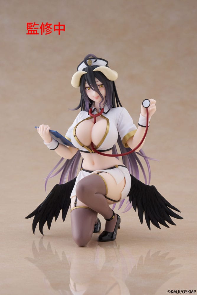 Overlord PVC Statue Desktop Cute Figure Albedo Nurse Ver. Renewal 13 cm P066775