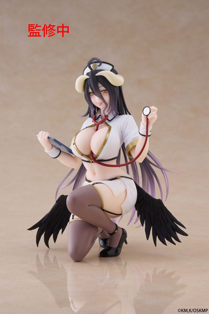 Overlord PVC Statue Desktop Cute Figure Albedo Nurse Ver. Renewal 13 cm P066775