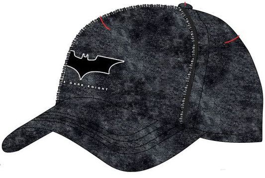 DC COMICS CURVED BILL CAP BATMAN THE DARK KNIGHT LOGO DENIM P060528