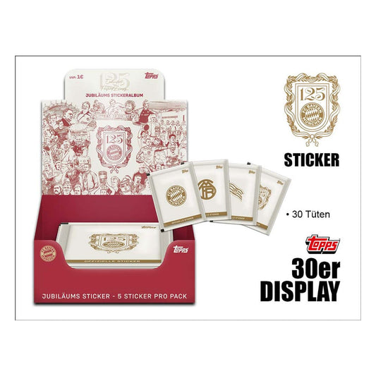 125 Years of FC Bayern Munich Trading Cards Booster Display (30) *German Version* P060826
