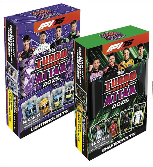 Formula 1 Turbo Attax TCG 2025 F1 Mega Tin Display (6)  *German Version* P060830