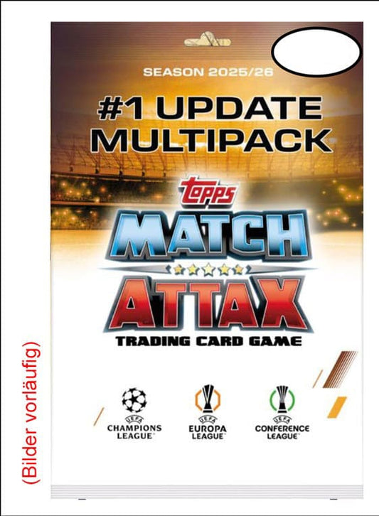 UEFA Champions League Match Attax Trading Cards 2025/26 Mega Multipack Update Scream Team *German Version* P060848
