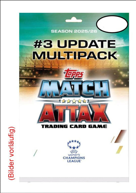 UEFA Women's Champions League Match Attax Trading Cards 2025/26 Mega Multipack Update Queens of Europe *German Version* P060850