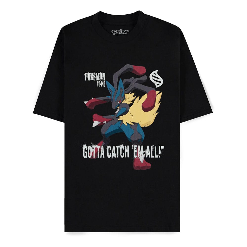 Pokemon Mega Evolutions T-Shirt Mega Lucario Gotta Catch Em All P069577