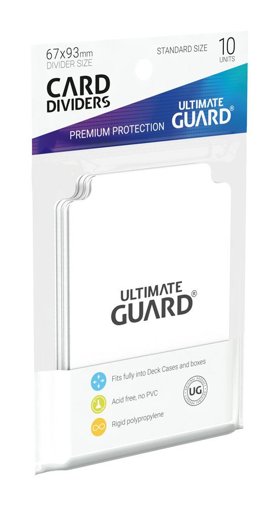 Ultimate Guard Card Dividers Standard Size (10) - White P061702