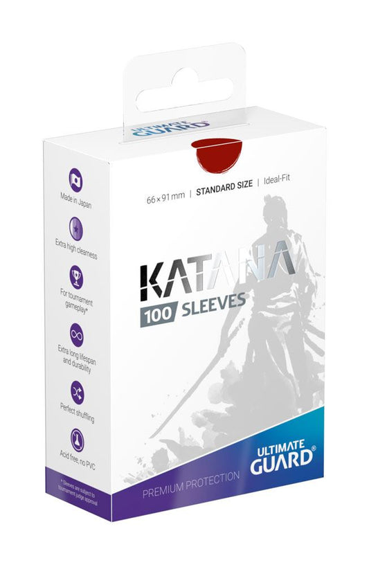 Ultimate Guard Katana Sleeves Standard Size (100) - Red P061707