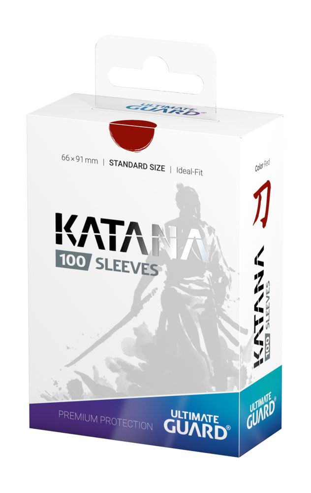 Ultimate Guard Katana Sleeves Standard Size (100) - Red P061707