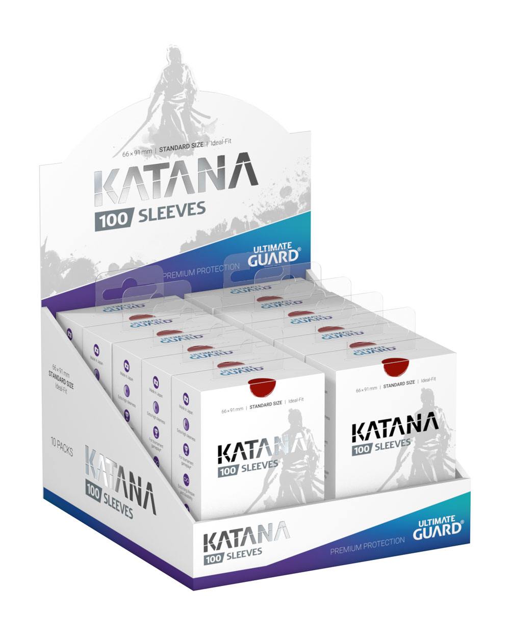 Ultimate Guard Katana Sleeves Standard Size (100) - Red P061707