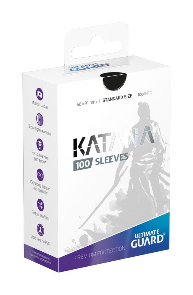Ultimate Guard Katana Sleeves Standard Size (100) - Black P061710