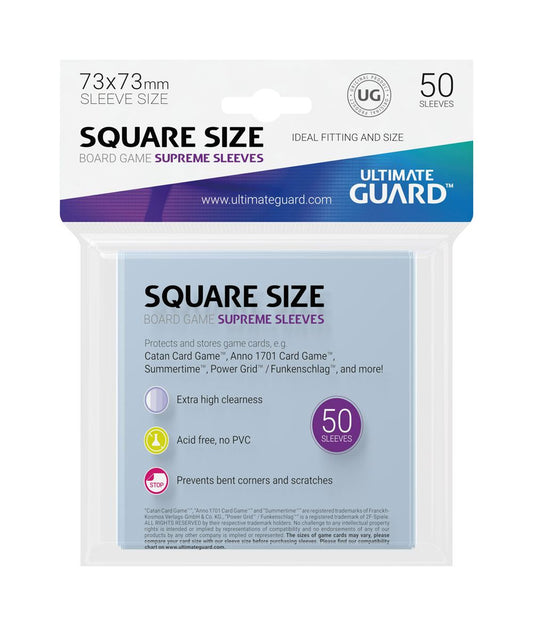 Ultimate Guard Supreme Sleeves for Board Game Cards Square (50) P061711