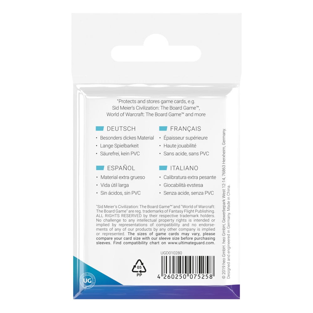 Ultimate Guard Board Game Sleeves (50) - Mini American P061749