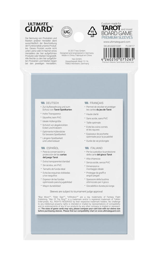 Ultimate Guard Board Game Sleeves (50) - Tarot P061750
