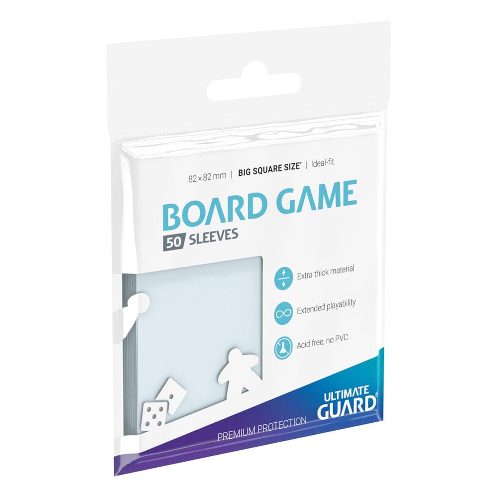 Ultimate Guard Premium Soft Sleeves for Board Game Cards Big Square (50) P061754