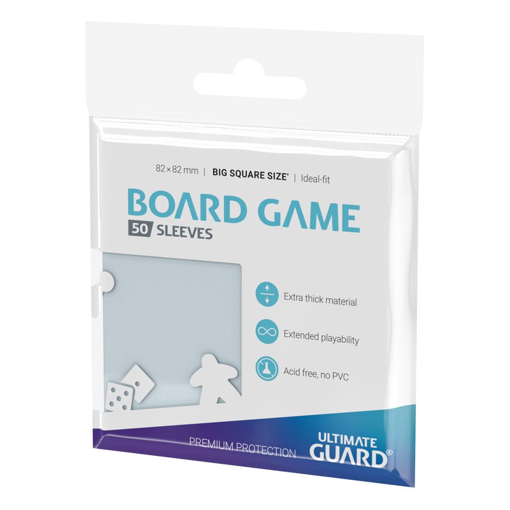 Ultimate Guard Premium Soft Sleeves for Board Game Cards Big Square (50) P061754