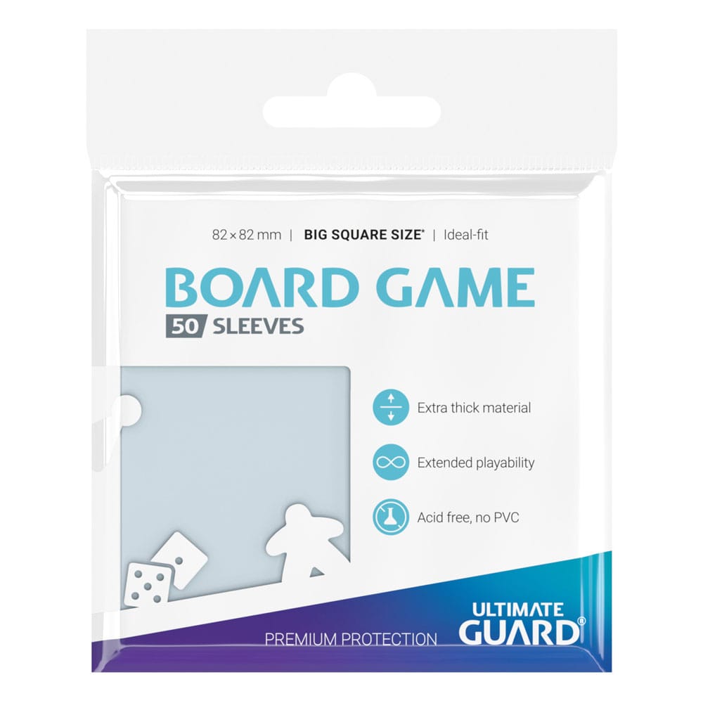 Ultimate Guard Premium Soft Sleeves for Board Game Cards Big Square (50) P061754