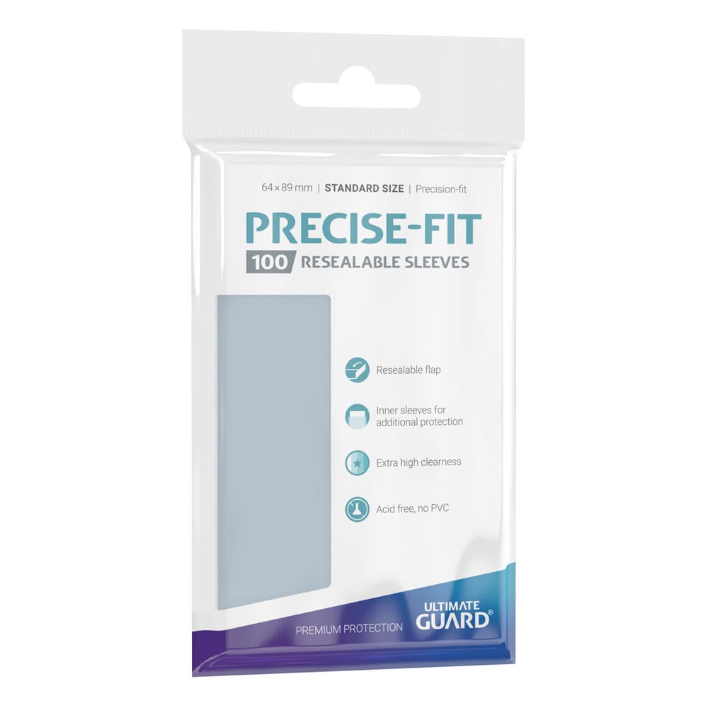 Ultimate Guard Precise-Fit Sleeves Standard Size (100) - Resealable P061762