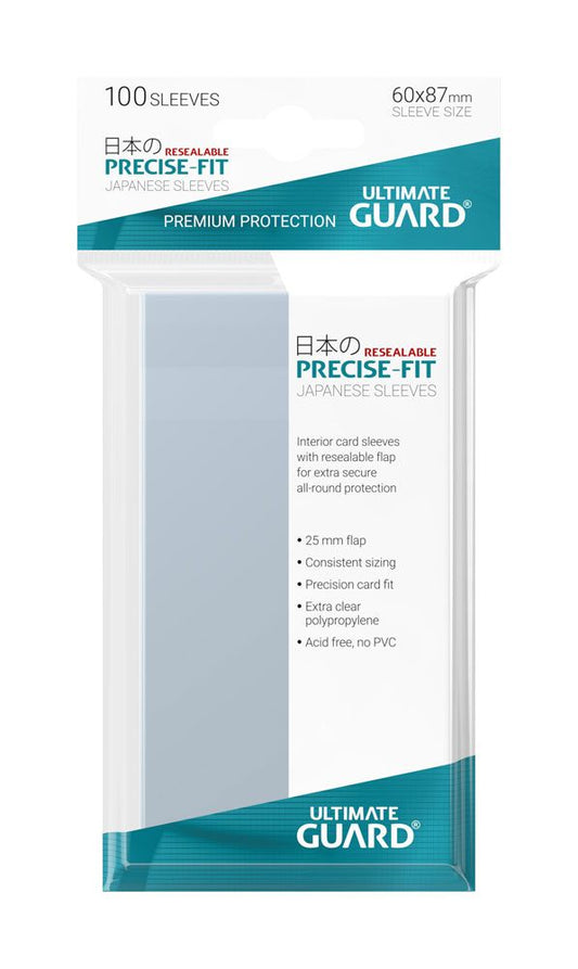 Ultimate Guard Precise-Fit Sleeves Japanese Size (100) - Resealable P061763