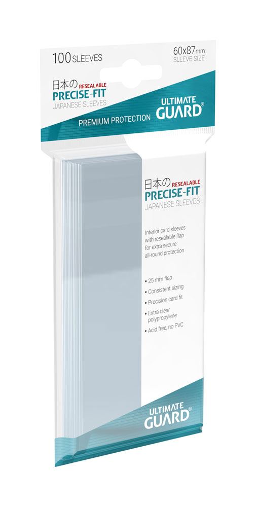Ultimate Guard Precise-Fit Sleeves Japanese Size (100) - Resealable P061763