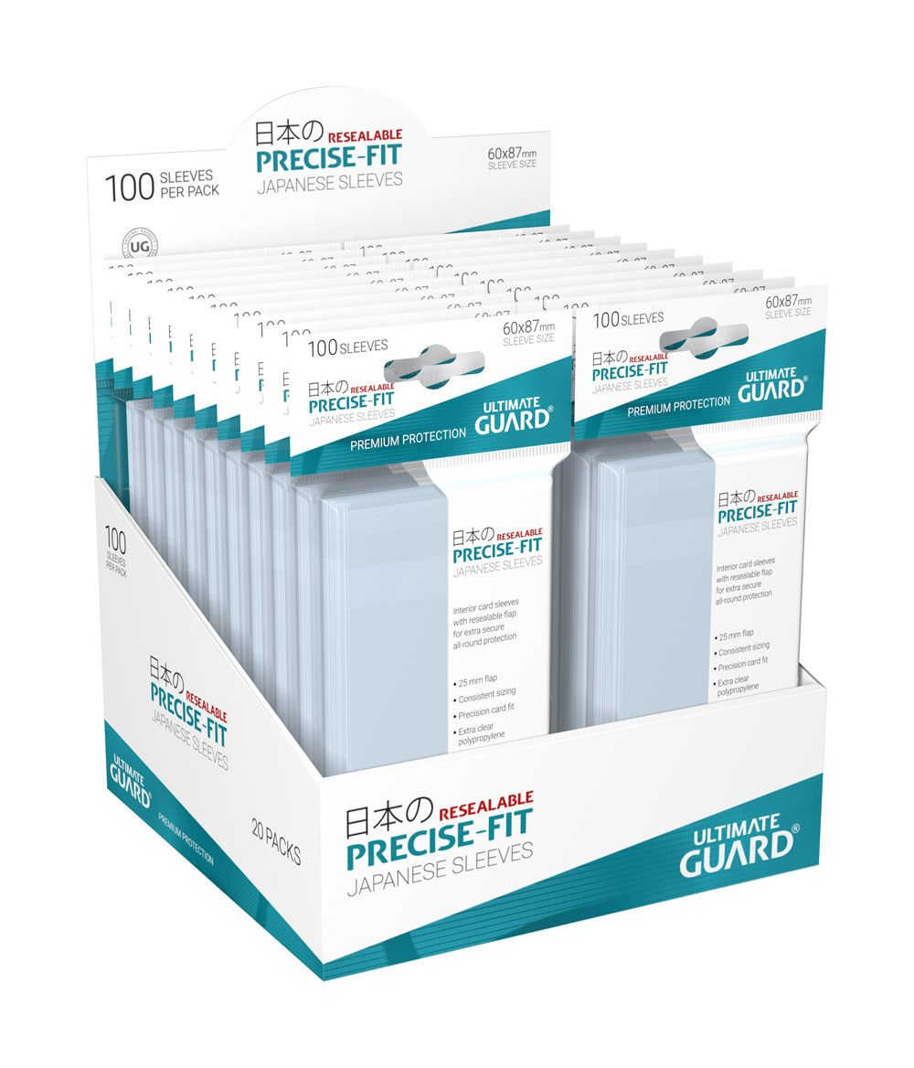 Ultimate Guard Precise-Fit Sleeves Japanese Size (100) - Resealable P061763