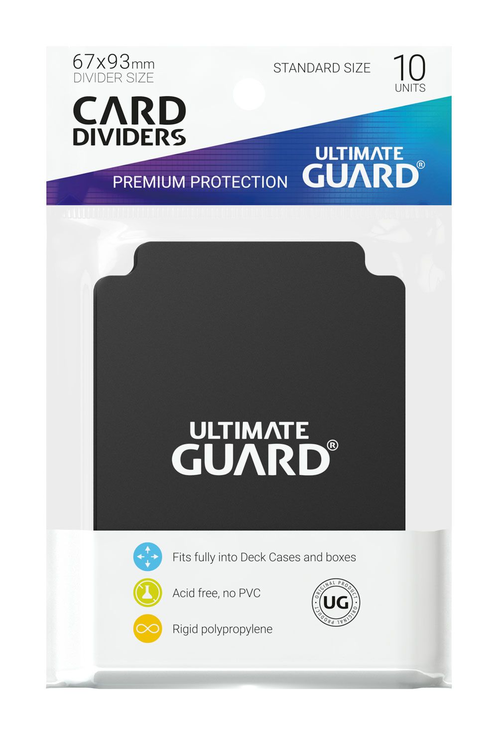 Ultimate Guard Card Dividers Standard Size (10) - Black P061776