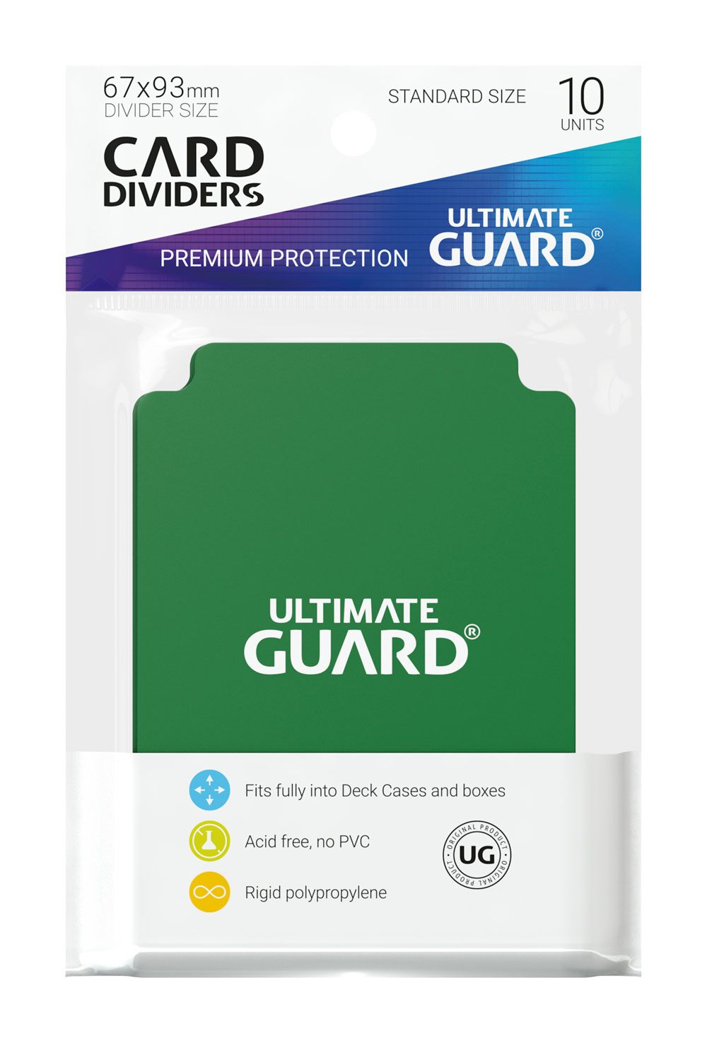 Ultimate Guard Card Dividers Standard Size (10) - Green P061777
