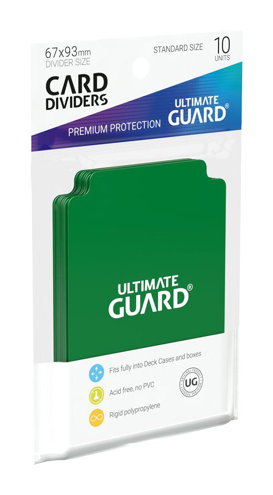 Ultimate Guard Card Dividers Standard Size (10) - Green P061777